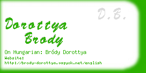 dorottya brody business card
