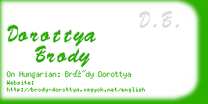 dorottya brody business card